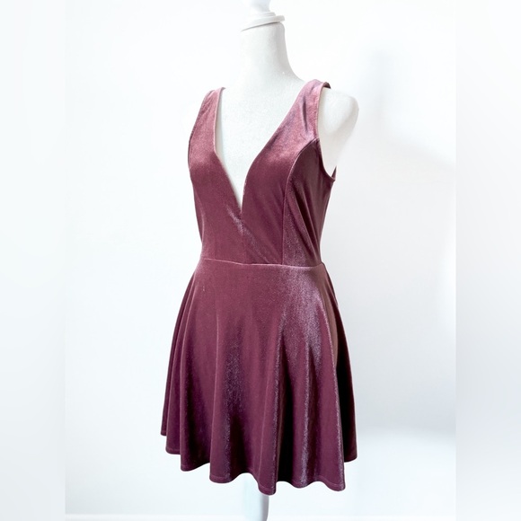 Express Dresses & Skirts - Express Velvet Skater Dress